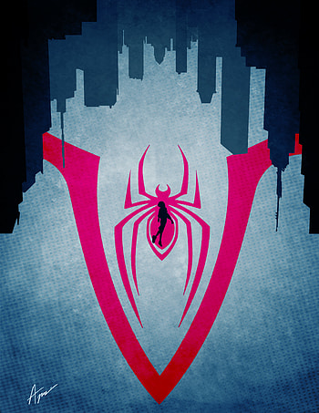 Spider-Man: Into the Spider-Verse, spider-man, illustrated poster HD phone wallpaper