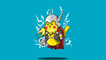 Thor PokeFusion, thor, pokemon, artist, artwork, artstaion, superheroes HD wallpaper