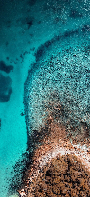 Ocean-inspired , aesthetics, Cool artistic design, Tranquil ry HD phone wallpaper