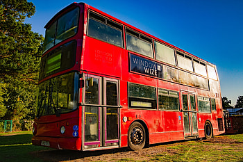 Double Decker Bus, double, bus, field, decker HD wallpaper