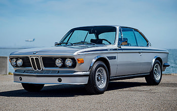 BMW New Six, 1977, vintage cars, BMW E3, silver coupe, silver BMW E3, BMW 3 CS, German cars, BMW HD wallpaper
