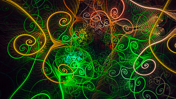 Abstract, Bright, Fractal, Intricate, Confused, Swirling, Involute HD wallpaper