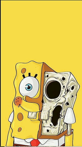 SpongeBob, art, gas_mask HD phone wallpaper