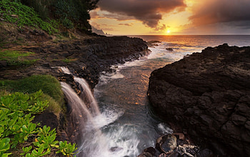 Waterfall, Water, nature, rver, fall HD wallpaper