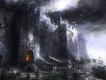gohst castle, gothic, bvb, zexon, anime HD wallpaper