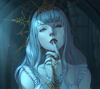 White queen, fantasy, art HD wallpaper