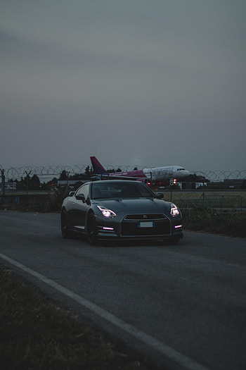 Sports, Nissan, Cars, Lights, Dark, Car, Sports Car, Headlights, Nissan R Gt HD phone wallpaper