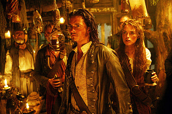 Keira Knightley, Pirates of the Caribbean, Orlando Bloom, Will Turner HD wallpaper