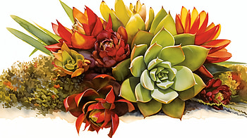 Colorful Succulent Arrangement, succulent, succulents, plant, greenery, floral arrangement HD wallpaper