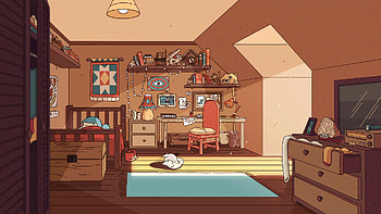 Hilda-Inspired Animated Bedroom, TV Show, Hilda HD wallpaper