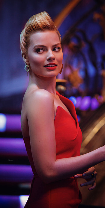 Margot Robbie, lip HD phone wallpaper