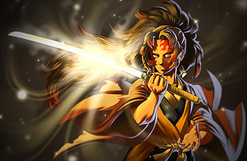 Demon Slayer: Yoriichi Tsugikuni, Anime, Demon Slayer: Kimetsu no Yaiba, Yoriichi Tsugikuni HD wallpaper