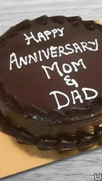 Mom Dad Name, Happy Anniversary, Cake HD phone wallpaper