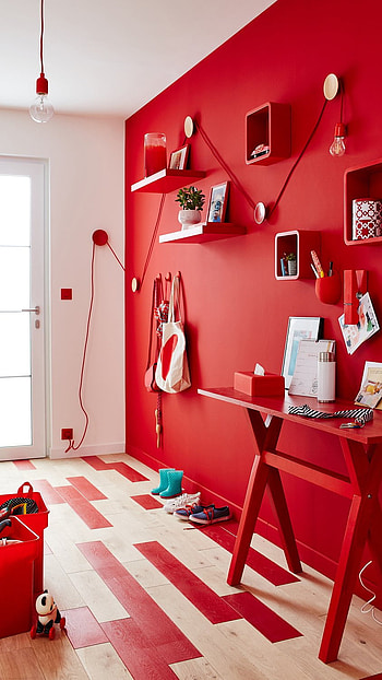 Red Colour, Red Colour Room, Red Colour Wall HD phone wallpaper