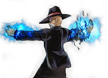 Muten Roshi, old man, anime, attack, black suit, dragonball HD wallpaper