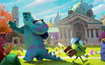 Mike Wazowski, Movie, Monsters University, James P Sullivan HD wallpaper