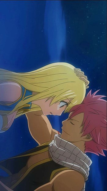 Natsu y Lucy, amor, japon, arte HD phone wallpaper
