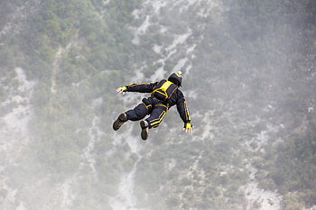 Sports, Bounce, Jump, Base Jumping, Basejumping, Beiser, Parachute HD wallpaper