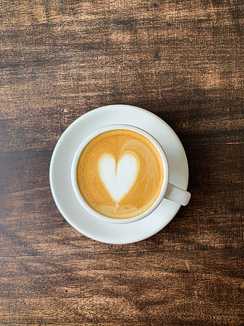 Food, Coffee, Cup, Heart, Drink, Beverage HD phone wallpaper