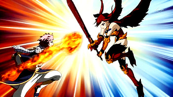 Natsu VS Erza, scarlet, erza, fairy tail, natsu HD wallpaper
