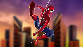 Spiderman Skybound Strength, spiderman, superheroes, artwork, art, digital-art, artstation HD wallpaper
