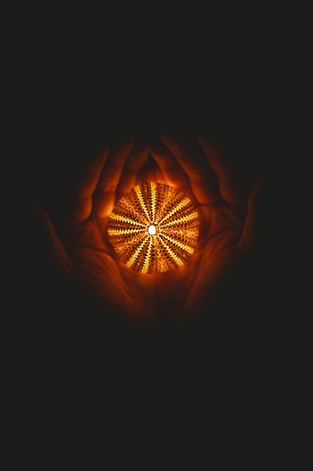 Dark, Hands, Darkness, Ball, Glow HD phone wallpaper