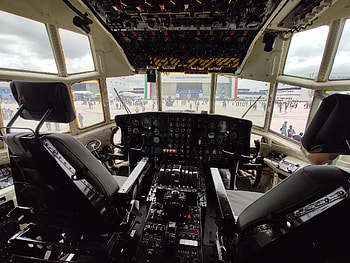 Hercules C-130, aircraft, FAMEX, avion, cockpit HD wallpaper