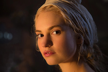 Lily James, Beautiful Cinderella HD wallpaper