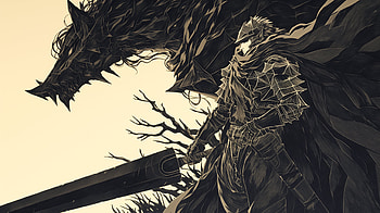 Guts Berserk Armor - Anime Sword Warrior, Anime, Berserk, Guts (Berserk), armor, sword HD wallpaper