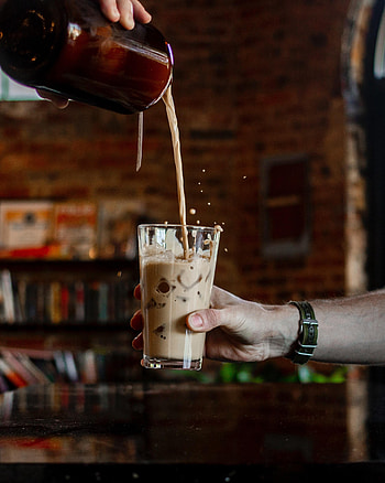 Food, Ice, Coffee, Hand, Spray, Drink, Beverage HD phone wallpaper