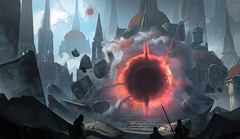 Magic the Gathering - March of the Machines Portal, man made, Magic: The Gathering HD wallpaper