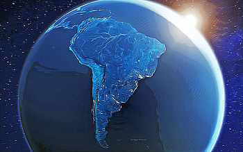South America at night, , vector art, South America at night drawing, creative art, South America at night art, vector drawing, South America at night from space, Brazil from space HD wallpaper