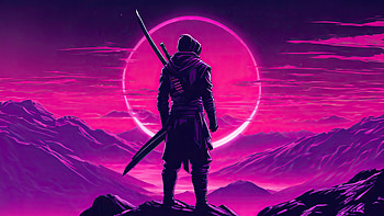Ninja Watching Over The Universe, ai, artist, artwork, art, digital-art, universe, deviantart HD wallpaper
