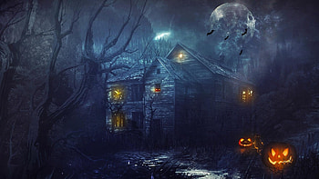 Dark Halloween Night 3D Halloween Screensaver | Halloween & Fright . HD wallpaper