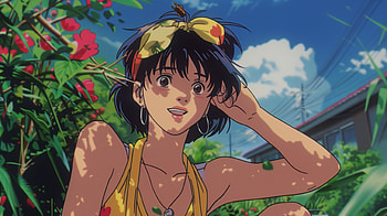 Summer Vibes Anime Woman -, summer aesthetic, Anime, woman, girl, summer, anime girl, Anime Summer HD wallpaper