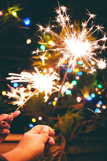 Holidays, Lights, Sparks, Holiday, Bengal Lights, Sparklers HD phone wallpaper