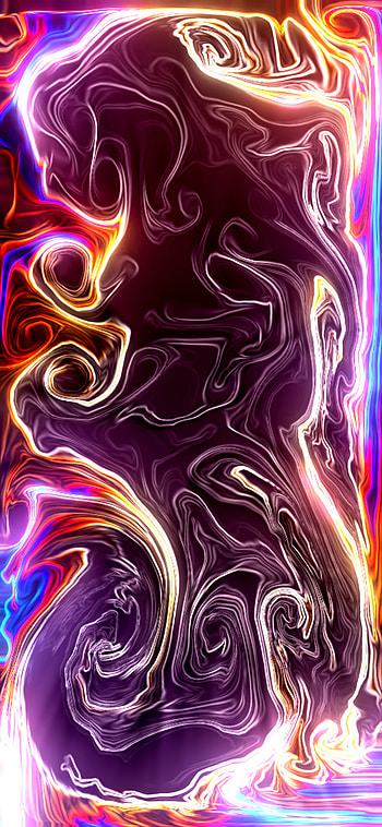 Glow flow, edge, colors HD phone wallpaper