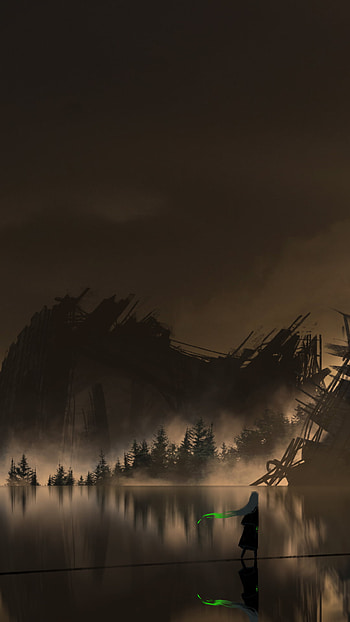 Anime, post apocalyptic HD phone wallpaper