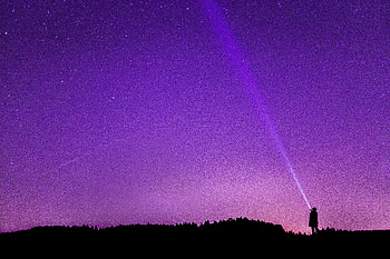 Person Flashing Light To Sky Silhouette, silhouette, graphy HD wallpaper
