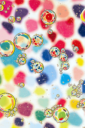 Abstract, Water, Bubbles, Multicolored, Motley, Blur, Smooth HD phone wallpaper