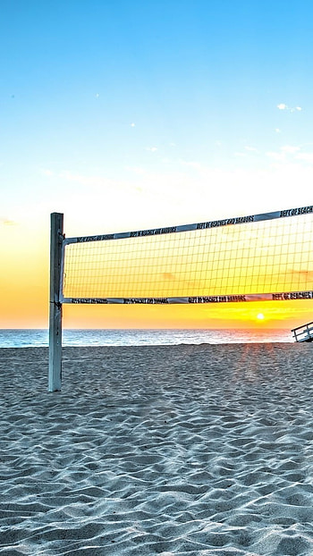 Volleyball, Beach Volleyball Court HD phone wallpaper