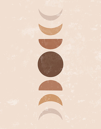 Moon Phase, Moon Poster, PRINTABLE, Boho Poster, Moon Phases, Moon Painting, Modern Wall Art, Bohemian, Minimal. Boho poster, boho, Minimalist art HD phone wallpaper