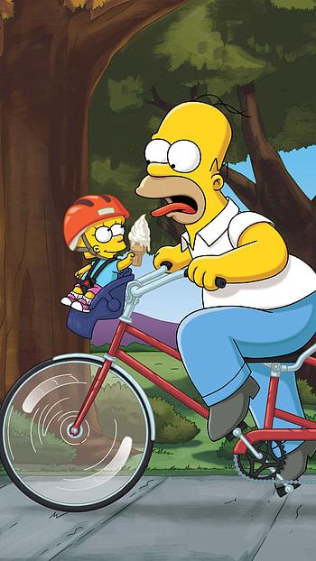 Homer and Maggie, Homer (The Simpsons) HD phone wallpaper
