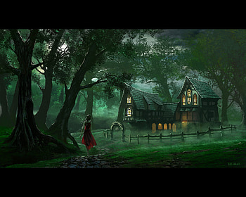 Landscape, Houses HD wallpaper