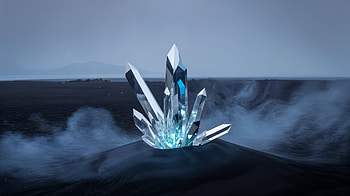 Midnight Crystal Rising — Ultra, crystal, quartz HD wallpaper