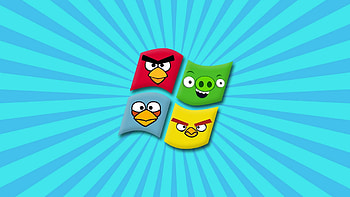 Angry Birds backgrounds, Colorful designs, Diverse characters, Gaming icons HD wallpaper