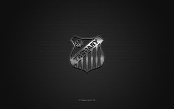 Tacuary FC, Paraguayan football club, silver logo, gray carbon fiber background, Paraguayan Primera Division, football, Asuncion, Paraguay, Tacuary FC logo HD wallpaper