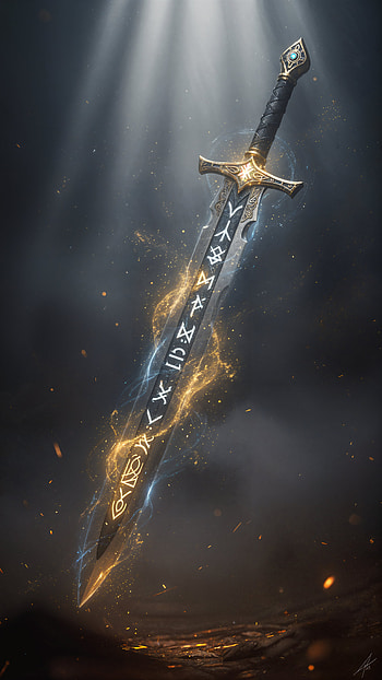 Aetherblade — Enchanted , sword, weapon HD phone wallpaper