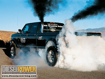 Diesel, ford, burnout, truck HD wallpaper