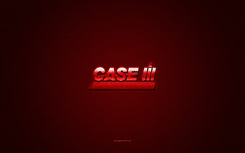 Case IH logo, red shiny logo, Case IH metal emblem, red carbon fiber texture, Case IH, brands, creative art, Case IH emblem HD wallpaper